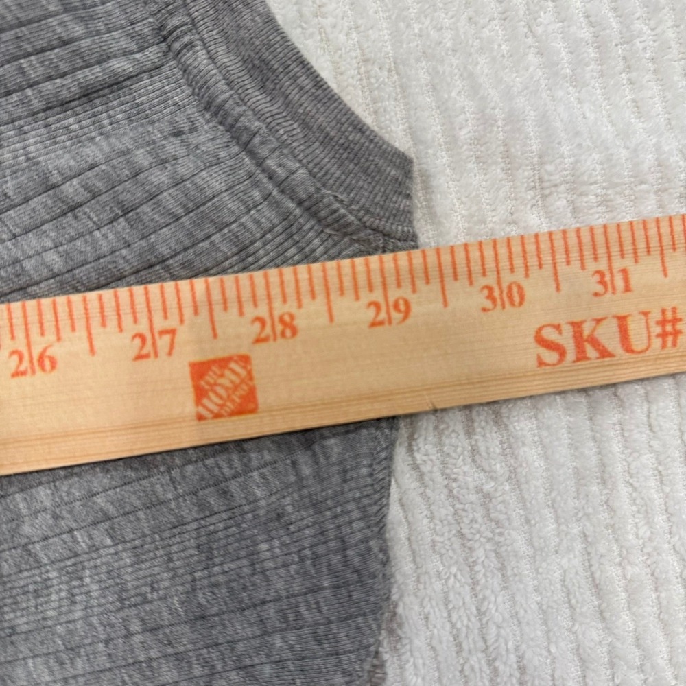 DKNY Jeans Mens Grey Ribbed Short Sleeve Crew Neck T-Shirt Size XL - Picture 2 of 6